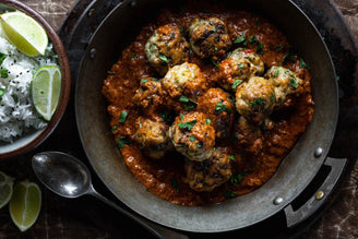 Chicken Meatball Panang Curry.