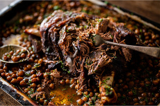Shoulder of Mutton with Chickpeas, by Gill Meller