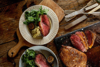 Picanha with Celeriac, Pickled Walnuts & Watercress