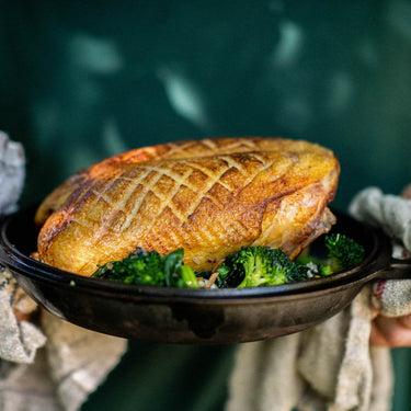 Roasted Duck Crown with Preserved Lemon & Broccoli