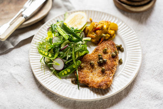 Pork Escalope with Summer Salad & Piccalilli