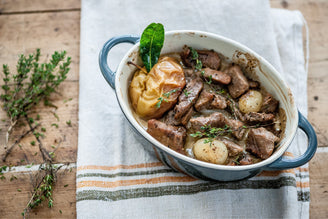Pork Casserole with Bramley Apples