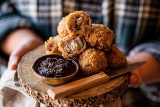 Chicken & Caramelised Onion Croquettes | Pipers Farm Christmas Recipe