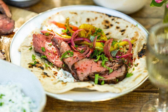 Greek Style Beef Neck Flatbreads | Pipers Farm Recipe