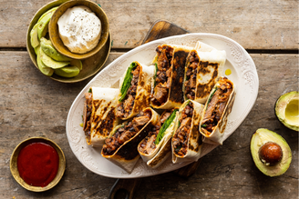 Fried Tortilla with Lamb & Beans, by Claire Thomson | Pipers Farm Recipe