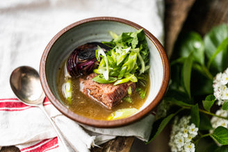 Short Rib Beef Broth, by Ana Ortiz