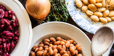 Bold Bean Co Collection of Beans including Queen Butter Beans, Chickpeas and Baked Beans 