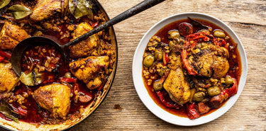 A slow cooked meal with properly free range chicken