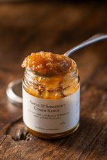 Jar of The Newt Apple & Cyder Sauce, Made from Bramley & Braeburn Somerset Apples and Cider.