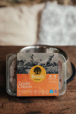 Benyfit Natural, Raw Chicken Dog Food, Made with Offal and Fresh Vegetables. Delivered Frozen & in Individual Packages.