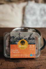 Benyfit Natural, Raw Chicken Dog Food, Made with Offal and Fresh Vegetables. Delivered Frozen & in Individual Packages.