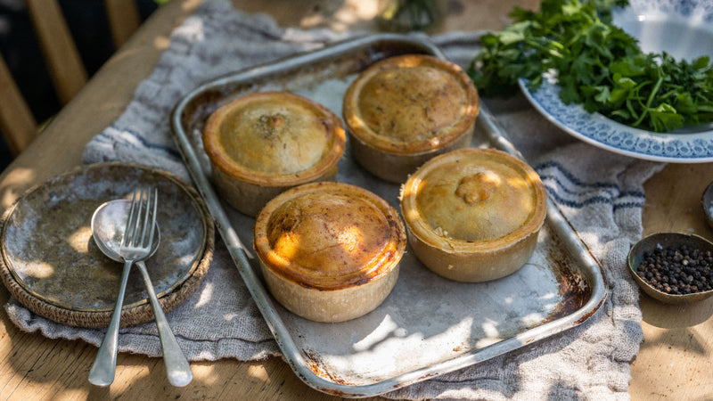 Handmade Chicken & Bacon Pies