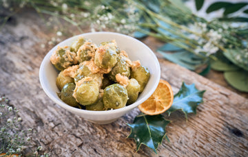 Sprouts with Miso and Parmesan