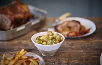 Sprouts with Miso and Parmesan