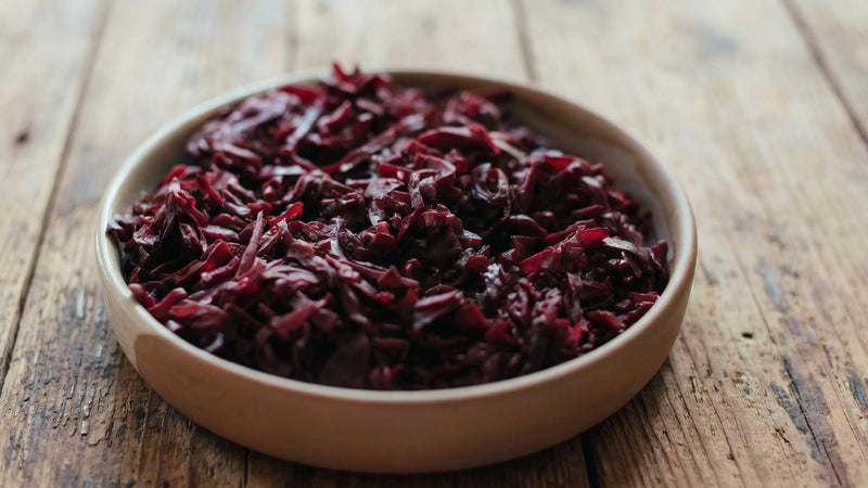 Braised Red Cabbage with Apple & Cider