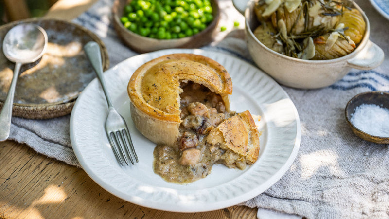 Handmade Chicken & Bacon Pies