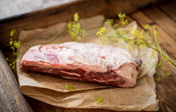 A raw and ready to cook Cull Yaw Shoulder of Mutton.