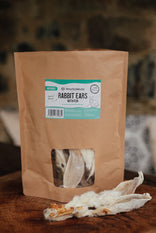 Air Dried Rabbits Ears with Fur, Dog Treats.