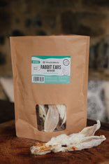 Air Dried Rabbits Ears with Fur, Dog Treats.