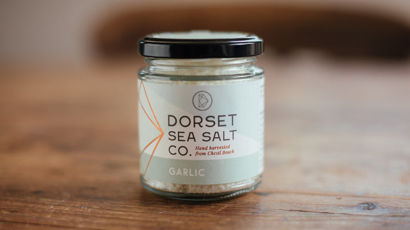 Natural Sea Salt From Dorset Blended With Garlic