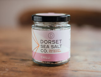Natural Dorset Sea Salt, Hand Harvested and Infused With Chilli