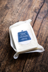 White Lake Fetish Feta-Style Cheese, A Rich And Creamy Artisan Cheese Made From Sheep’s Milk, Perfect For Salads And Cooking.