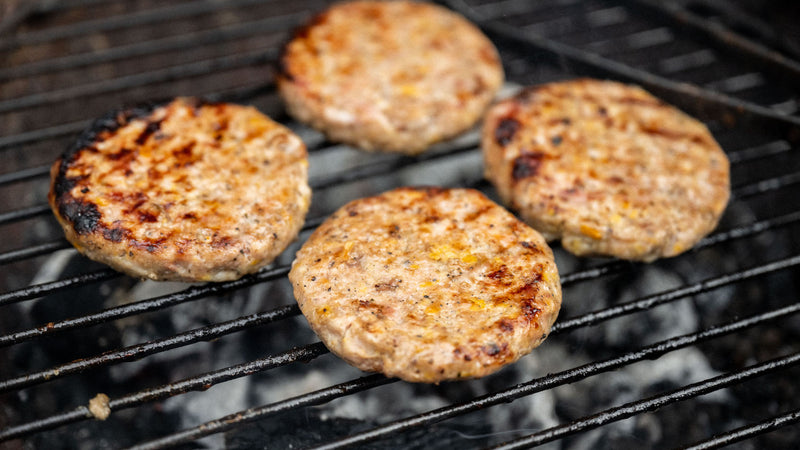 Lean free-range turkey burgers