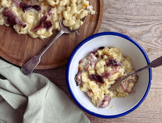 Mac and Cheese with Pulled Gammon & Vintage Cheddar