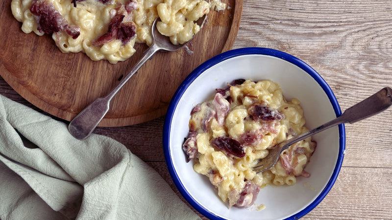 Mac and Cheese with Pulled Gammon & Vintage Cheddar