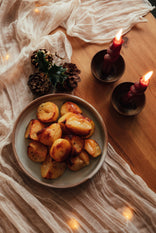 Beef Dripping Roast Potatoes with Thyme & Pink Peppercorn