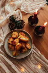 Beef Dripping Roast Potatoes with Thyme & Pink Peppercorn