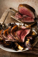 Roasted and Sliced Silverside Beef Joint, Made Using 100% Grass Fed Beef. 