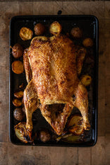 A whole, cooked properly free range duck