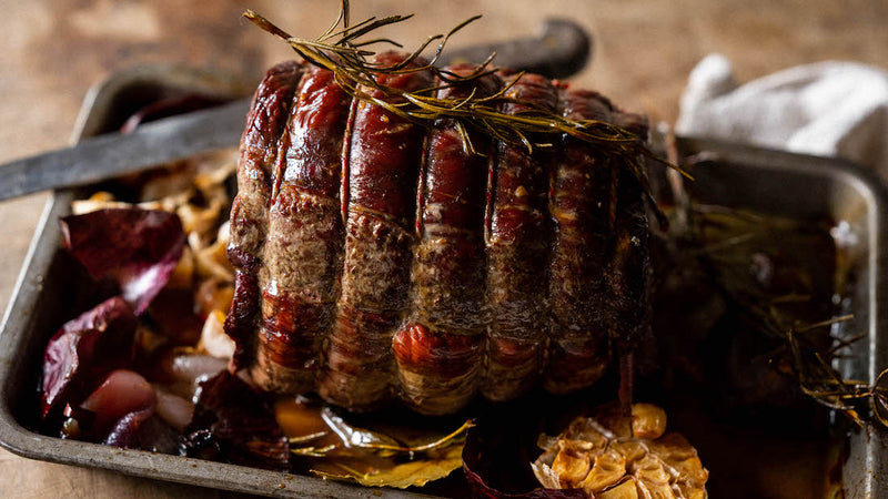  A cooked wild venison haunch