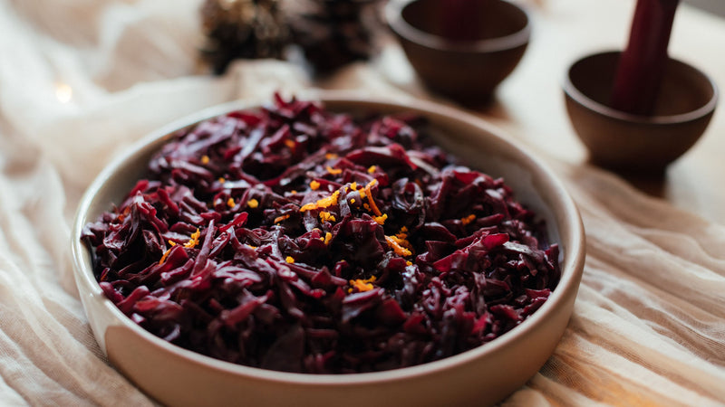 Braised Red Cabbage with Port & Orange