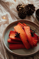 Glazed Carrots with Blossom Honey Glaze and Rosemary