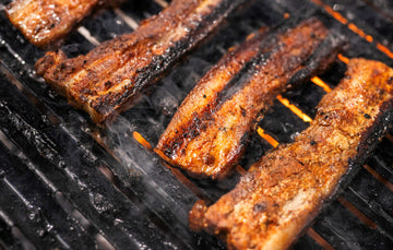 Smoked Hickory Pork Belly Strips