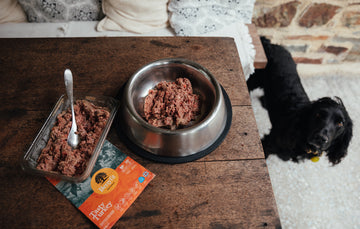 500G Serving Of Benyfit Natural's Raw Turkey Dog Food With Offal and Vegetables, Perfect for Adult Dogs. 