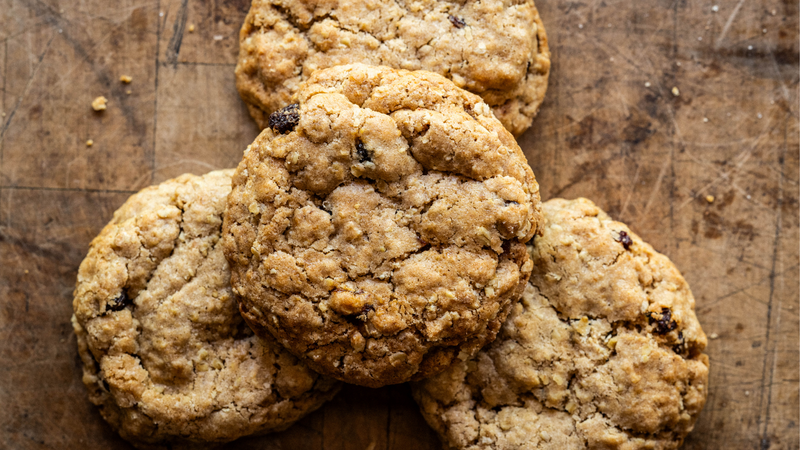 Willow & Finch handmade oatmeal and raisin cookies