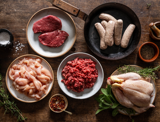 Meat Box | Mince meat | Skinless Chicken | Chicken Breast | Sausages | Pipers Farm | Properly Free Range Slowly Reared Meat Produced Sustainably & Ethically Delivered Direct To Your Door