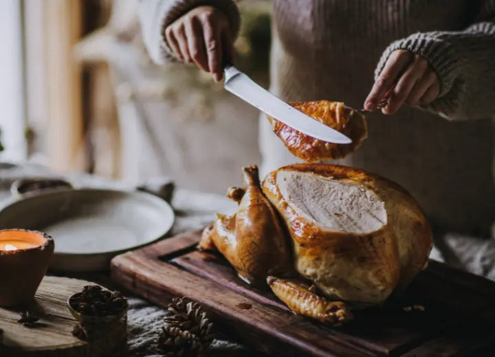 Apricot & Hazelnut Stuffed Free Range Bronze Turkey - Cooking Turkey