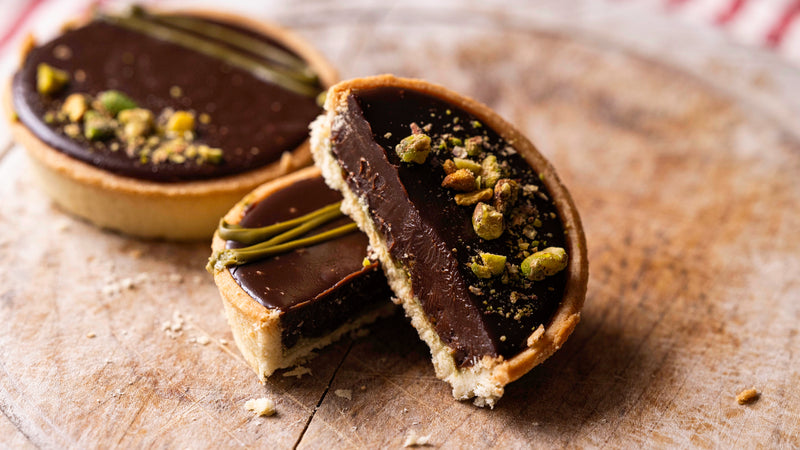 Chocolate & Pistachio Tarts