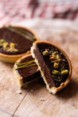 Chocolate & Pistachio Tarts
