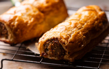 Native Pork, Caramelised Onion & Parmesan Sausage Rolls
