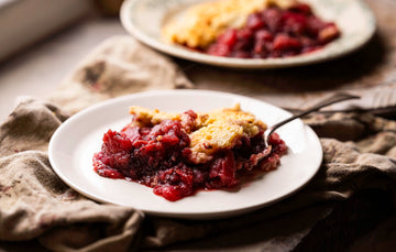 Bramley Apple & Blackberry Crumble