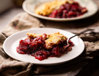 Bramley Apple & Blackberry Crumble