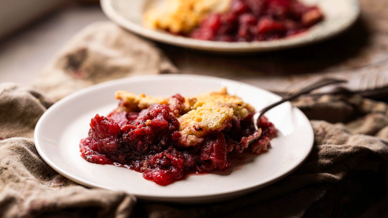 Bramley Apple & Blackberry Crumble