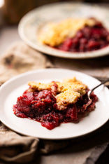 Bramley Apple & Blackberry Crumble