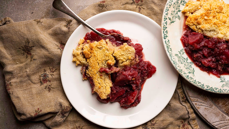 Bramley Apple & Blackberry Crumble