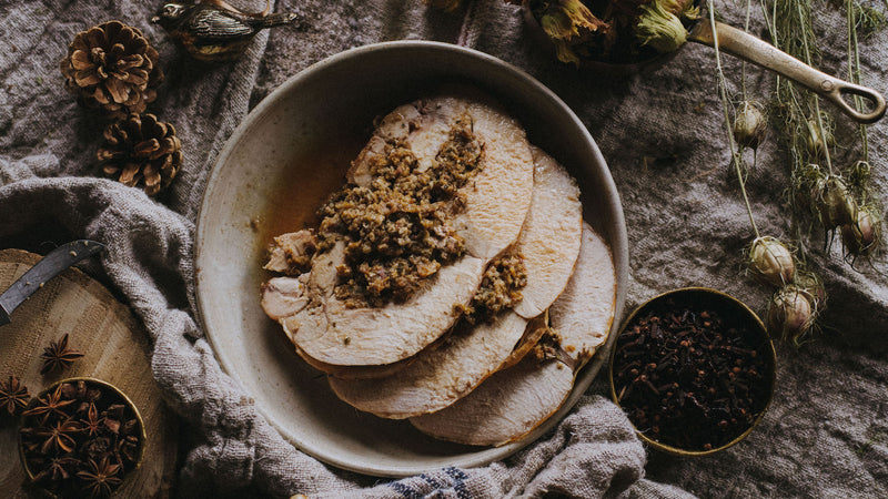 Properly Free Range Apricot & Hazelnut Stuffed Bronze Turkey